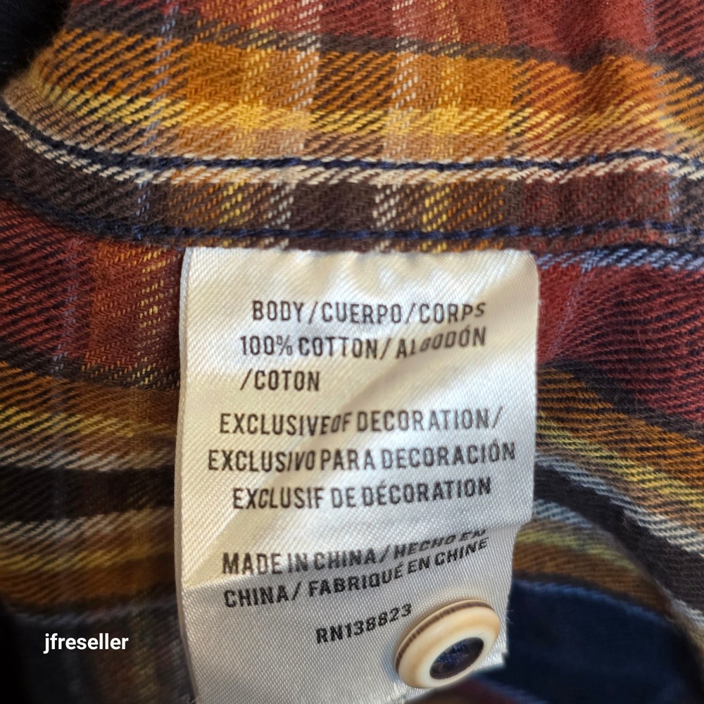 Moonshine Spirit Flannel Pearl Snap Shirt Mens XL Plaid Flannel Lot/2 Pearl Snap - Picture 5 of 11